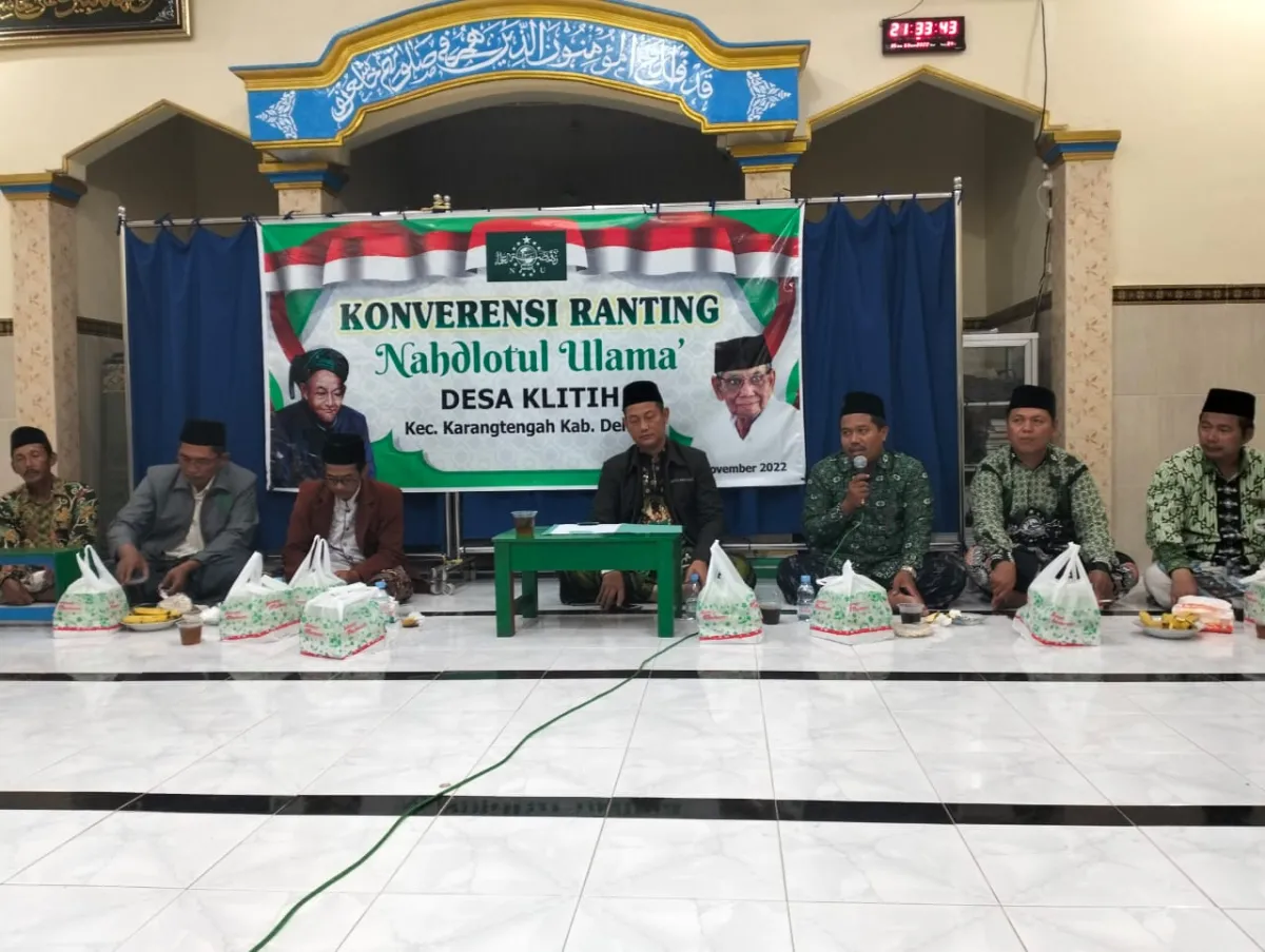 Penyegaran Dan Tingkatkan Kinerja, NU Ranting Klitih Karangtengah Gelar Musyawarah Ranting