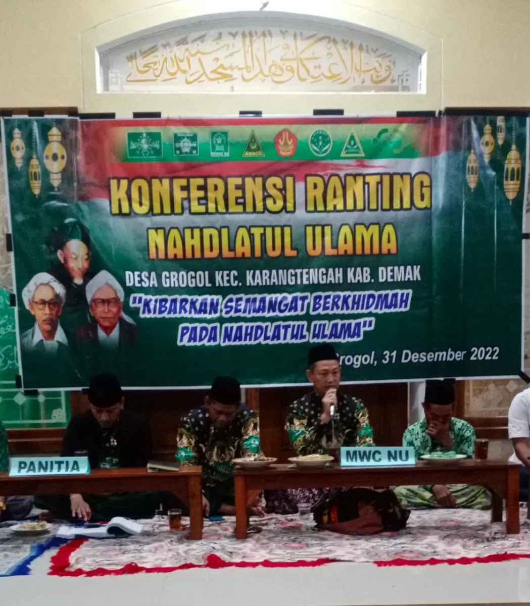 NU Ranting Grogol Gelar Musyawarah Anggota, KH Muh Noor Abidin Dan Saeful Alim Terpilih Pimpin Nu Ranting Grogol