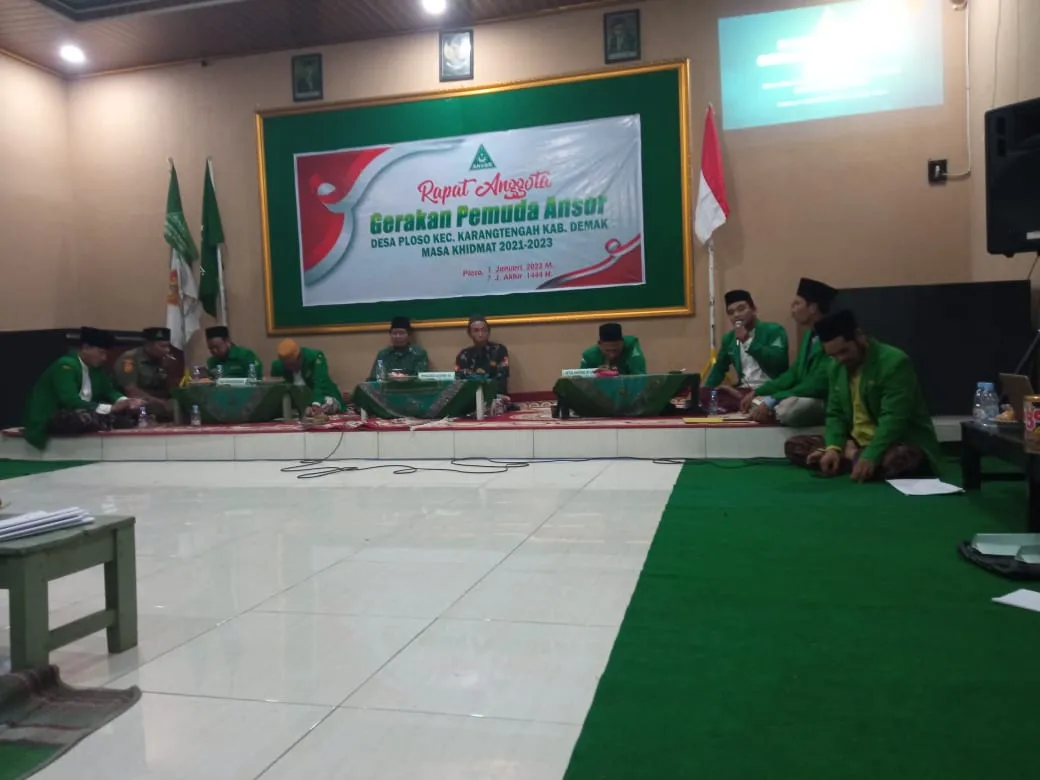 Pilih Ketua Baru, GP Ansor Desa Ploso Gelar Rapat Anggota