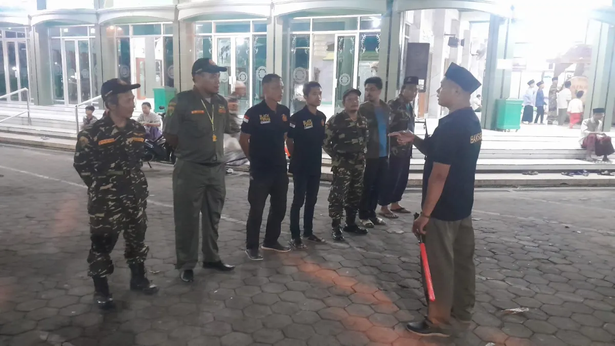 Ramai Perhelatan Takbir Keliling Di Wedung, Banser Turun Tangan