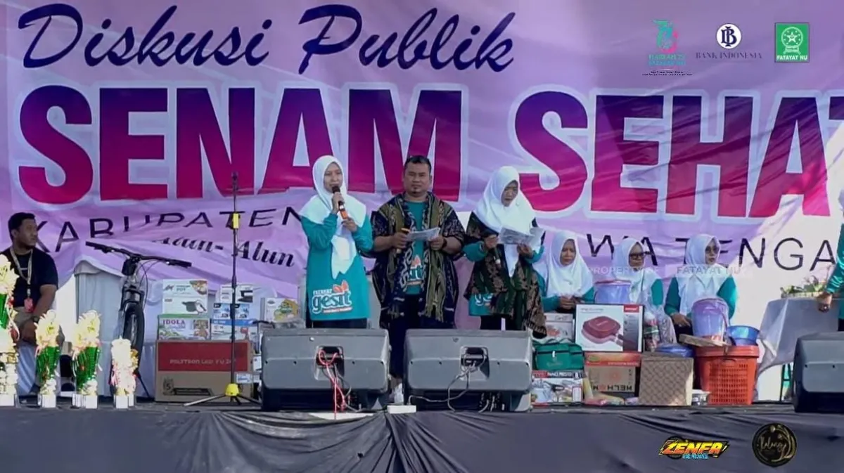 Ribuan Kader Fatayat NU Demak Ikuti Senam Fatayat Gesit