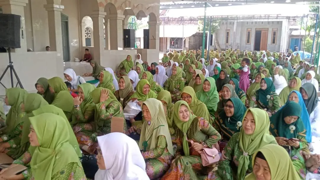 Selapanan PAC Muslimat NU Guntur Di Isi Dengan Pengajian Dan Konsolidasi Organisasi
