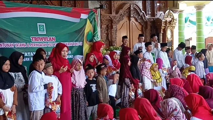 Fatayat NU Kecamatan Wedung Gelar Santunan Yatama Dan Peringatan HUT Kemerdekaan RI ke 78