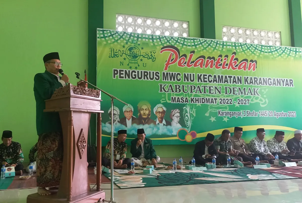Ketua PCNU Demak : Pengurus Yang Dilantik Punya Tanggung Jawab Mengawal Umat Agar Lurus Sesuai Aswaja