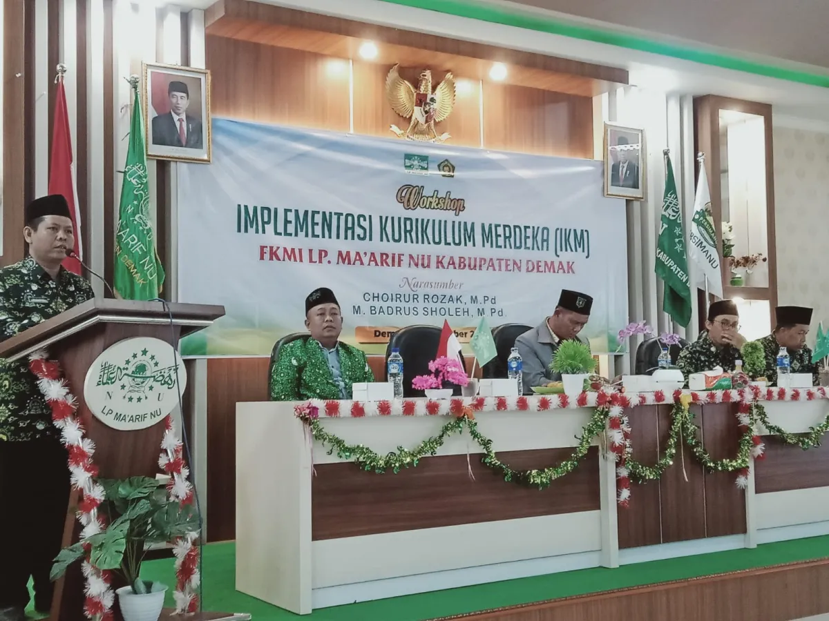 PERGUNU Demak Gandeng FKMI LP Maarif NU Demak Gelar Workshop Kurikulum Merdeka