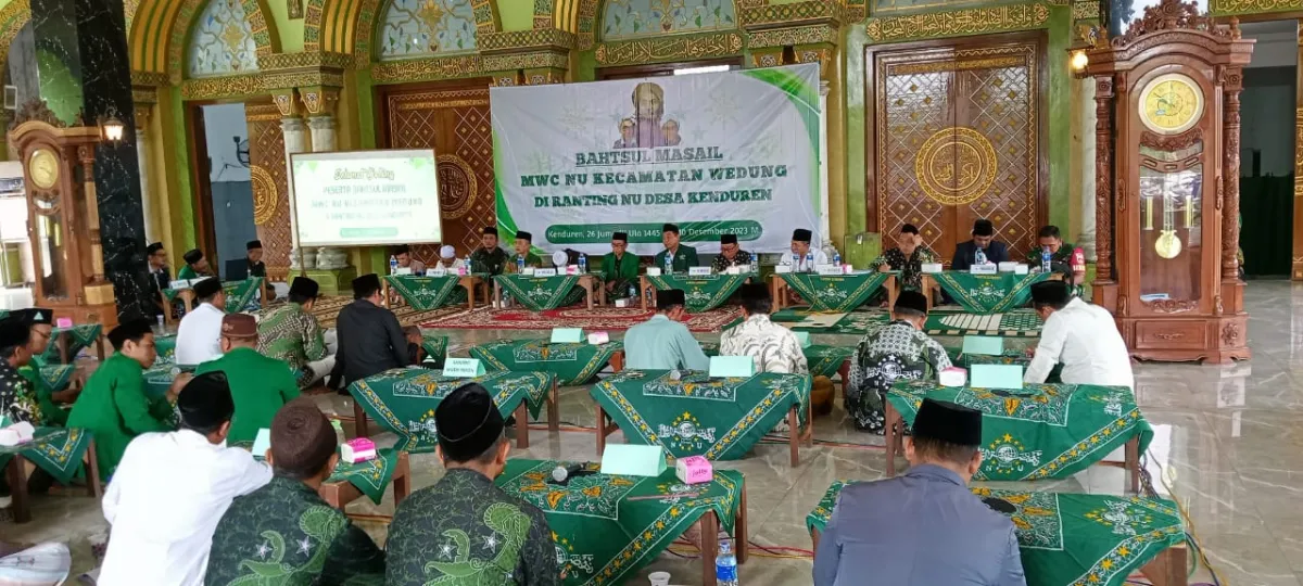 MWCNU Wedung Gelar Bahtsul Masail Dan Bimtek Digitalisasi Administrasi
