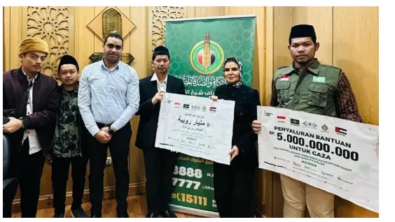 LAZISNU Salurkan 5 Milyar Untuk P4lestina Melelui Lembaga Zakat Grand Syekh Al-Azhar