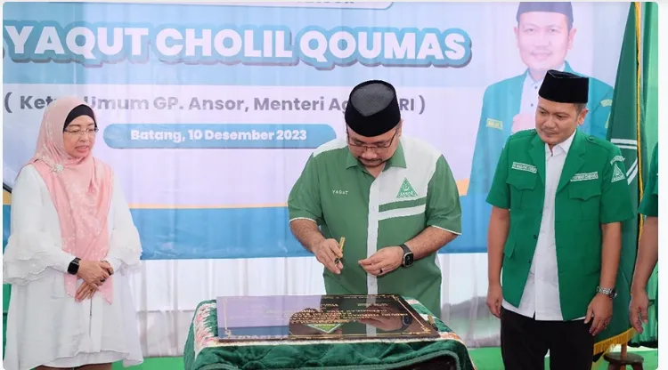 Ketum PP GP Ansor Resmikan Gedung PC Ansor Kabupaten Batang