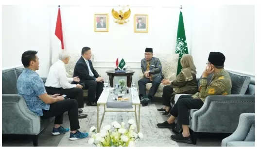 Ketum PBNU Terima Kunjungan Presiden Gereja Mormon Zona Asia Benjamin MZ