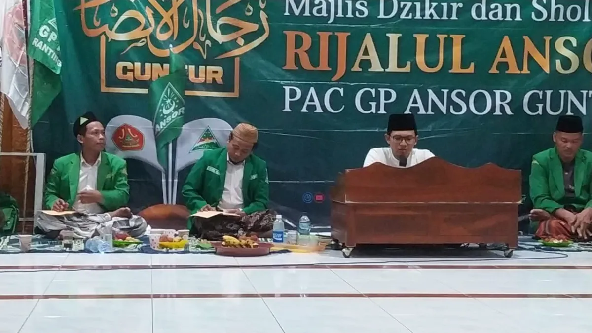 MDS Rijalul Ansor Guntur Gelar Selapanan Dan Kajian Kitab Arbain Nawawi