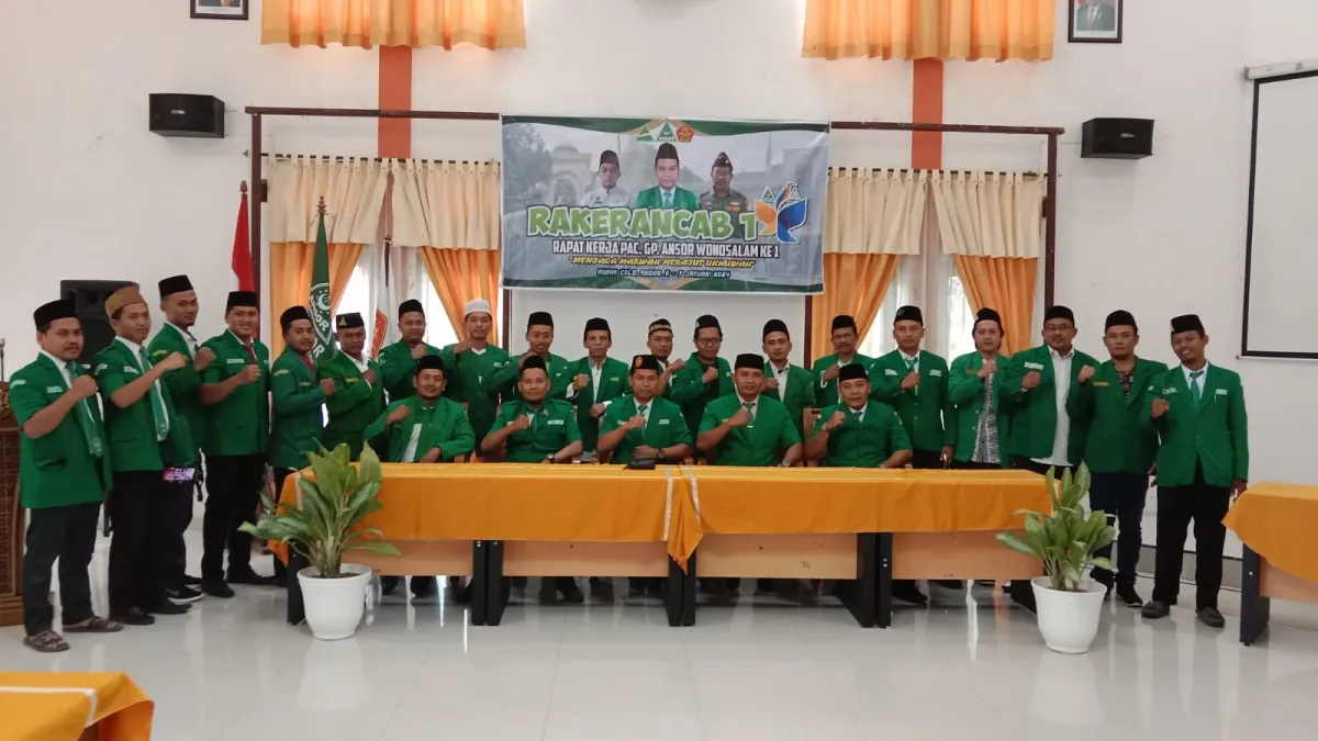 Gelar Rakercab Di Bumi Muria Colo Kudus, Ansor Wonosalam Fokus Tingkatkan Sumber Daya Manusia
