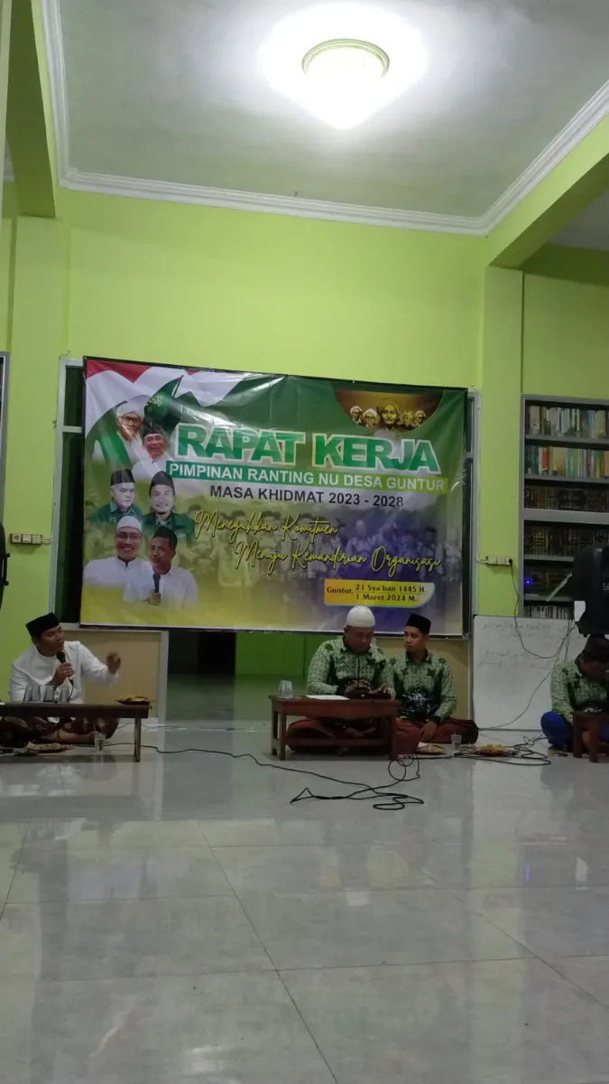 Adakan Rapat Kerja, Ranting NU Guntur  Teguhkan Komitmen Dalam Kemandirian Organisasi