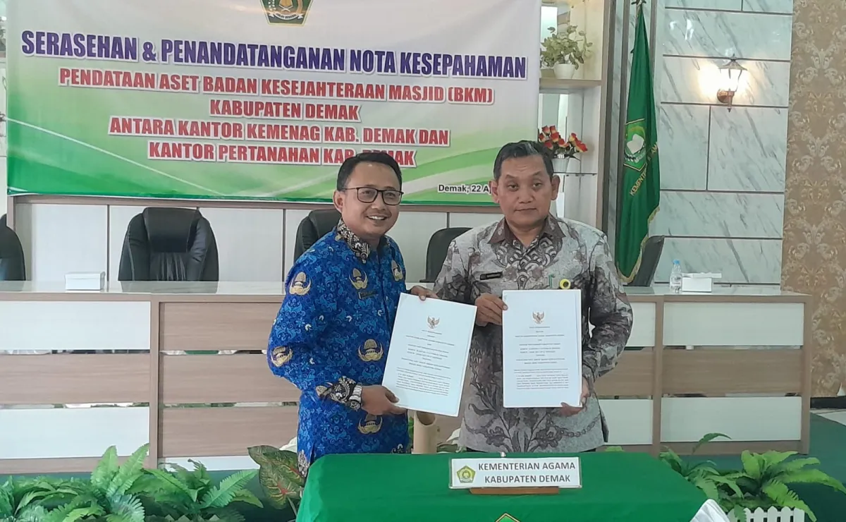Sinergi Kemenag dan Kantor Tanah Demak, Langkah Maju untuk Pengelolaan 350 H Tanah Wakaf