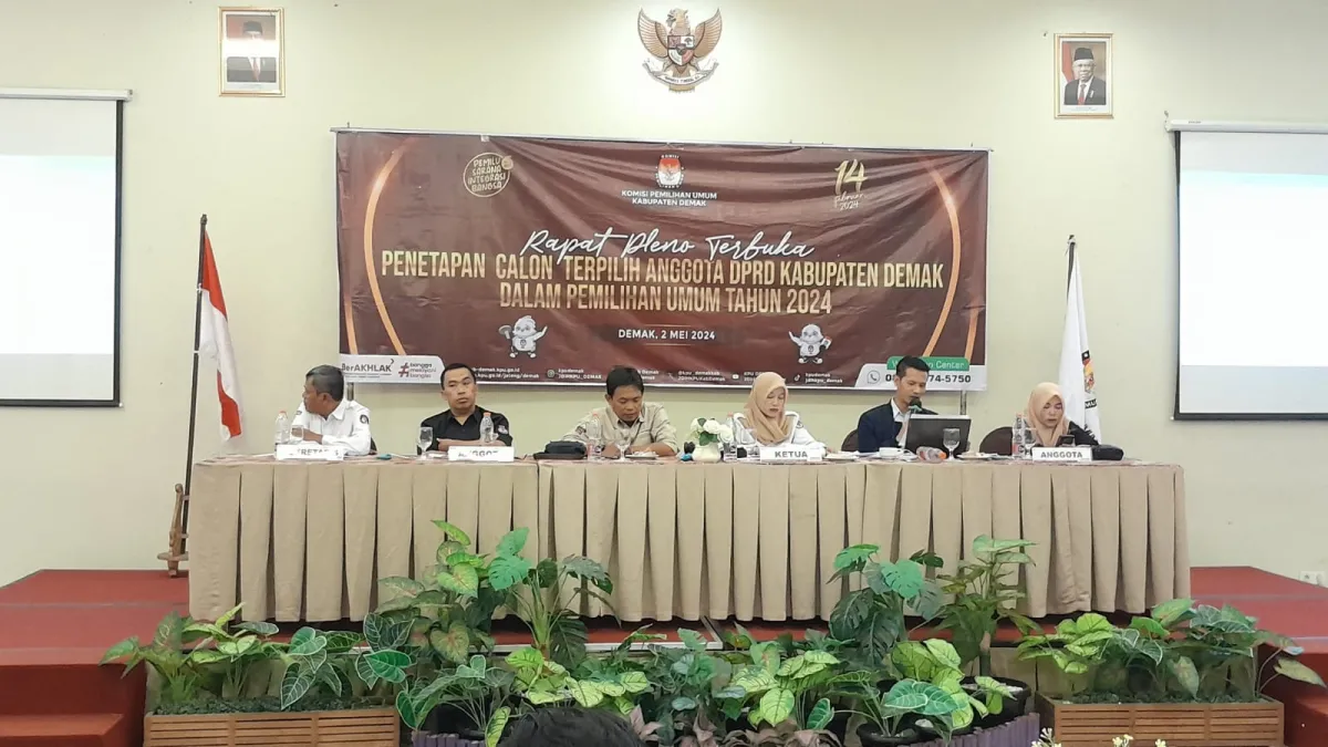 KPU Demak Tetapkan 50 Anggota DPRD Terpilih Pemilu 2024, Begini Daftarnya
