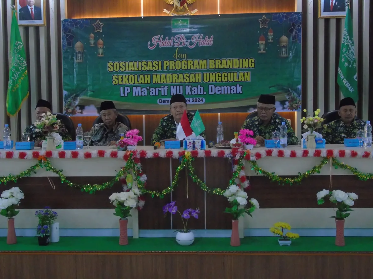 LP Ma'arif NU Demak Gelar Halal Bihalal dan Sosialisasi Program Branding Madrasah