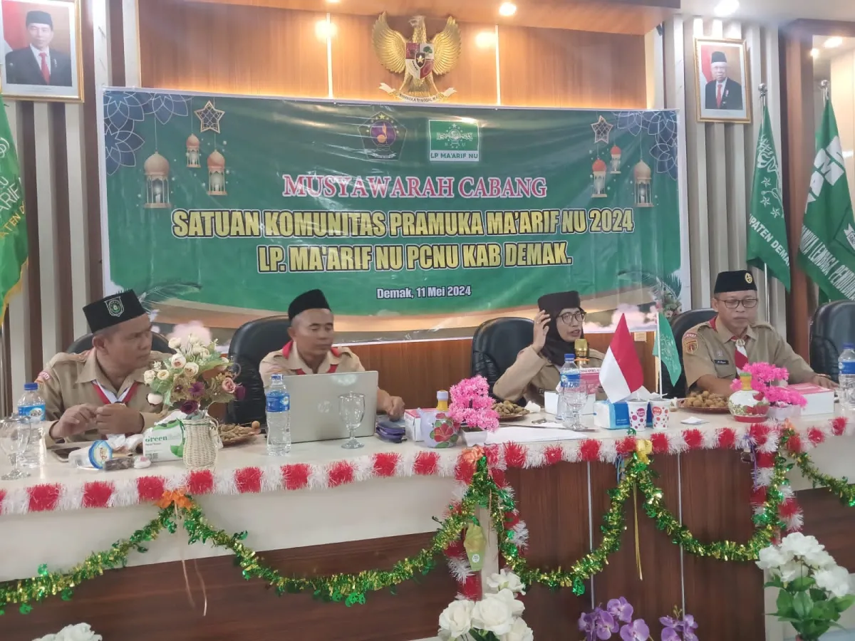 LP Ma'arif NU Demak Gelar  Musyawarah Cabang Satuan Komunitas Pramuka Ma’arif