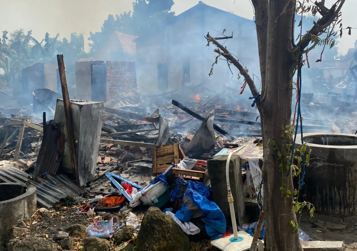 Empat Rumah di Desa Brambang Hangus Terbakar, Kerugian Melonjak hingga 1 Miliar