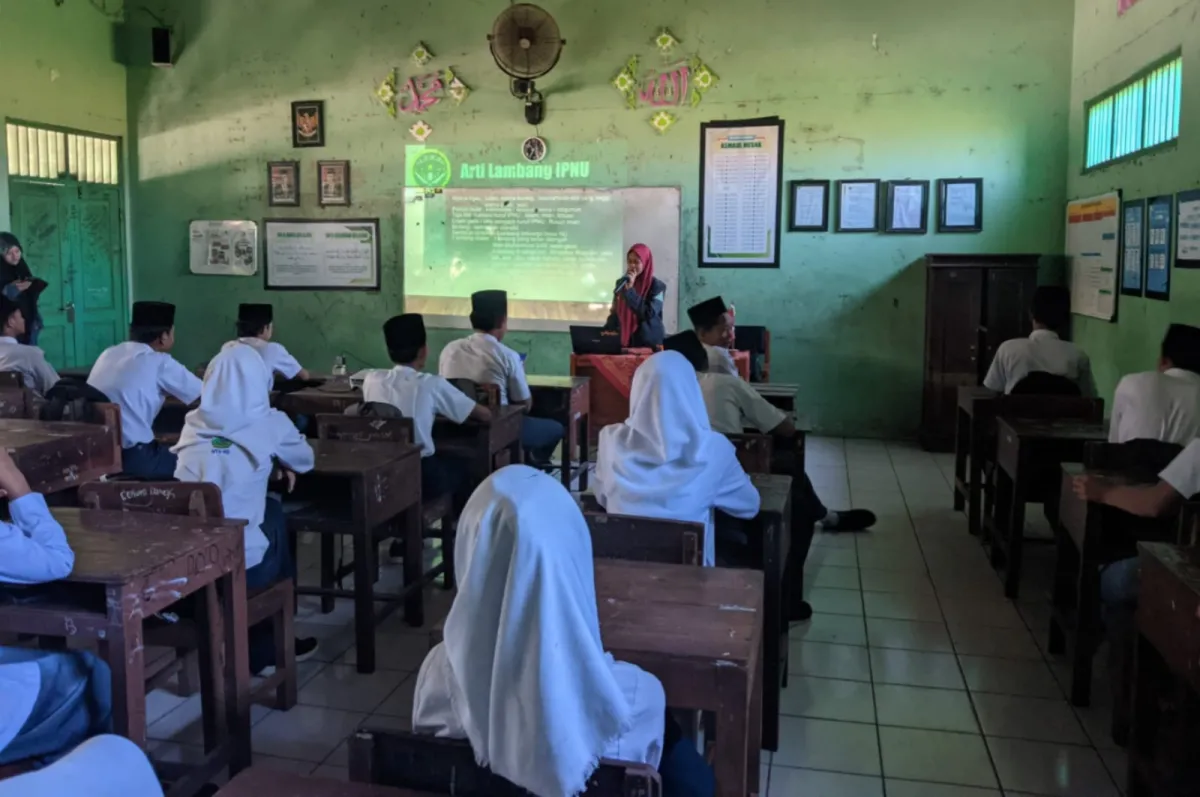 IPNU-IPPNU Karanganyar Demak Sosialisasikan Organisasi Lewat Masa Taaruf Siswa