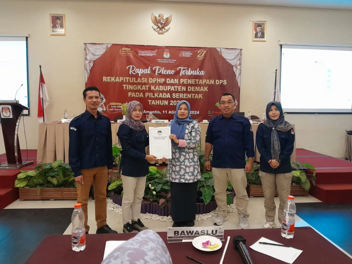 KPU Demak: Penetapan Daftar Pemilih Sementara Disertai Penurunan 0,7%