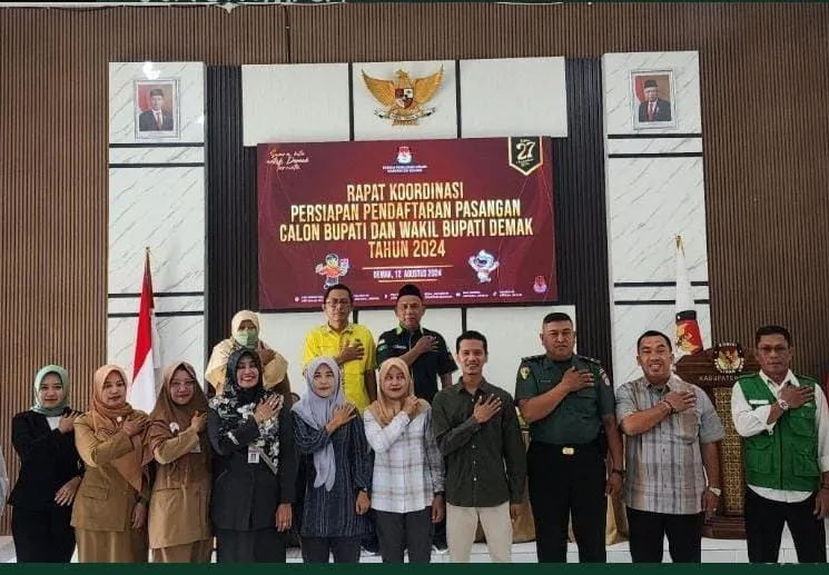 KPU Demak Koordinasikan Pemeriksaan Kesehatan dan Sinkronisasi Visi Misi Calon Bupati 2024