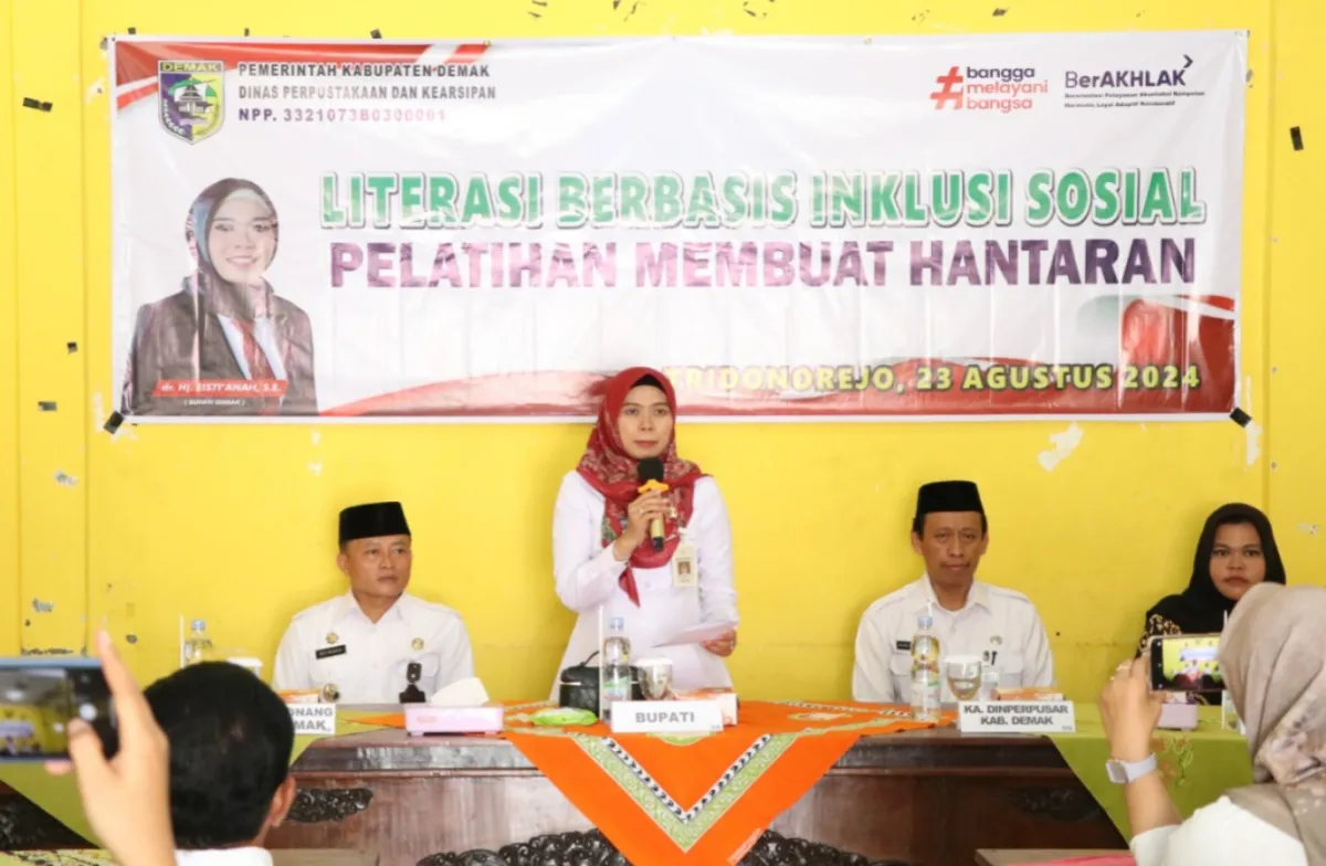 Buka Literasi Berbasis Inklusi Sosial, Bupati Demak: Inovasi Perpustakaan Sebagai Pusat Belajar Masyarakat
