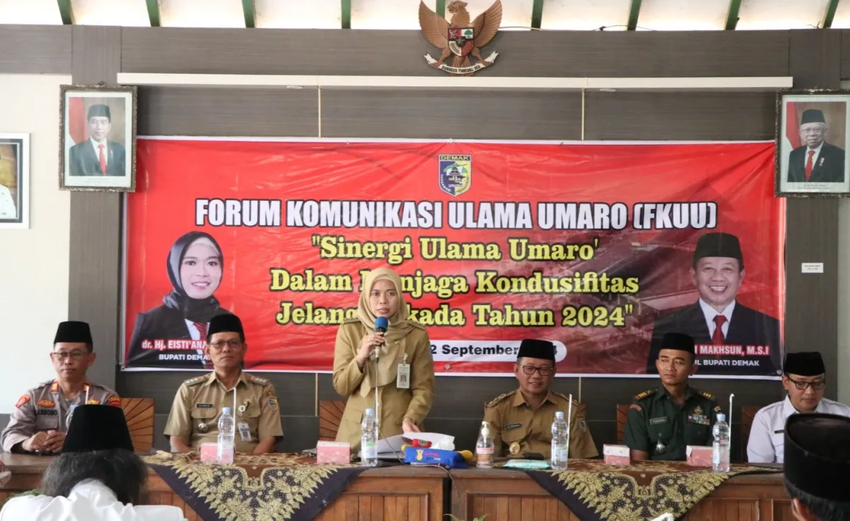 Bupati Demak Hadiri Sinergi Ulama Umaro’ Dalam Menjaga Kondusifitas Jelang Pilkada Tahun 2024 Di Kecamatan Mranggen