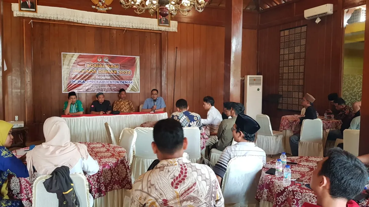 Kolaborasi PC IKA-PMII dan KPU Demak Gencarkan Sosialisasi Pilkada 2024