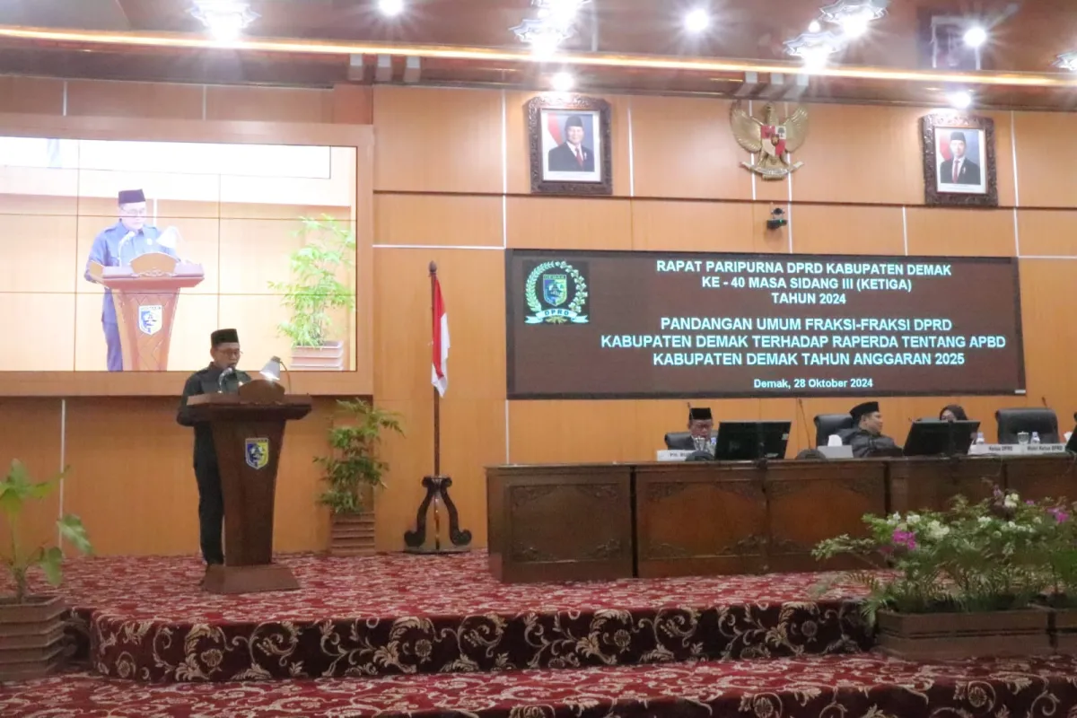 DPRD Demak Bahas Raperda APBD 2025, Fokus pada Infrastruktur dan Peningkatan Kesejahteraan Rakyat