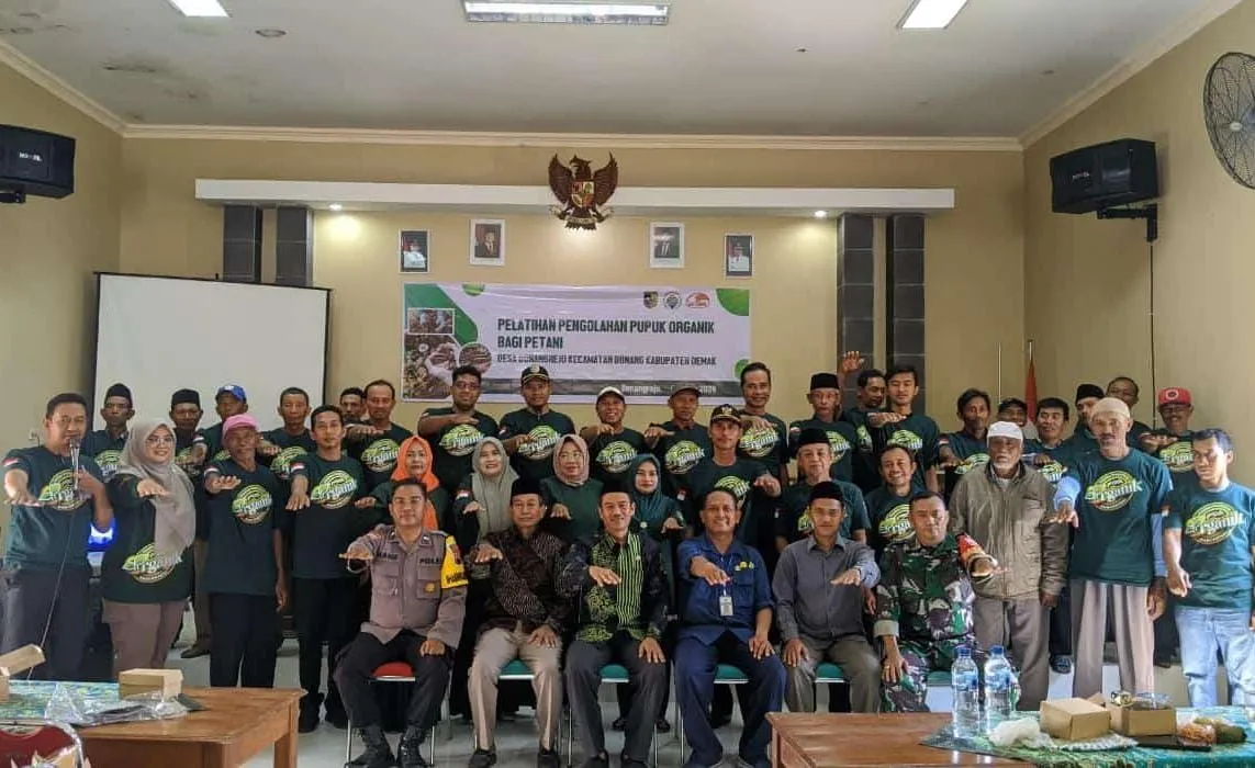 Dorong Pertanian Berkelanjutan, Pemerintah Desa Bonangrejo Adakan Pelatihan Pengolahan Pupuk Organik