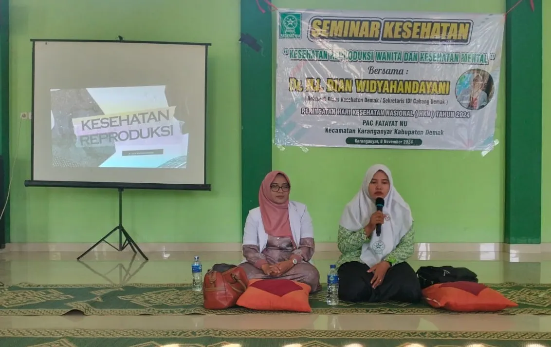 Peringati Hari Kesehatan, Fatayat NU Karanganyar Gelar Seminar Kesehatan