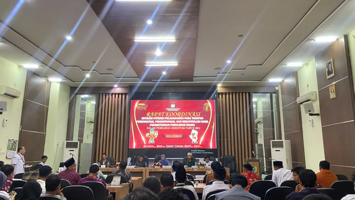 KPU Demak Gelar Rapat Koordinasi Mitigasi Potensi Pelanggaran Pemilu Serentak 2024