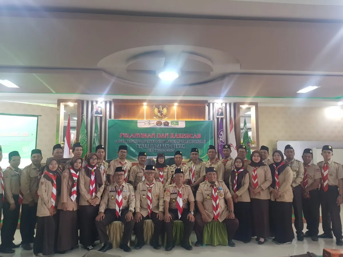 Sako Pandu Pramuka Ma'arif Resmi Dilantik,  Ketua LP Maarif Demak: Jaga Semangat Dalam Menjalankan Tugas Yang Diberikan