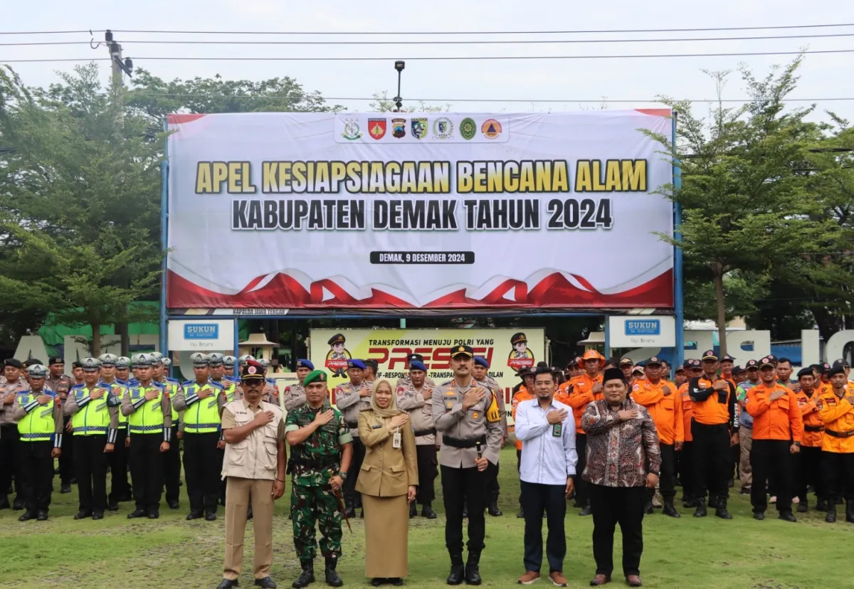 Bupati Eisti’anah Hadiri Apel Kesiapsiagaan Menghadapi Bencana di Wilayah Demak