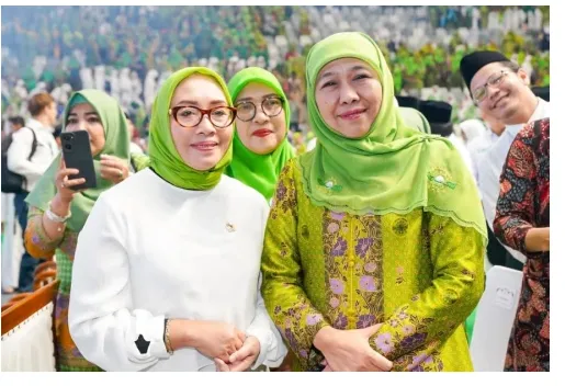 Khofifah Indar Parawansa Terpilih sebagai Ketua Dewan Pembina dan Arifatul Choiri Fauzi Pimpin PP Muslimat NU Periode 2025-2030