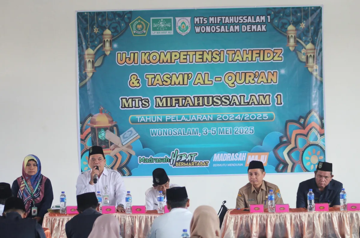 Tingkatkan Siswa dalam Menghafal Al-Qur'an, MTs Miftahussalam 1 Wonosalam Gelar Uji Kompetensi