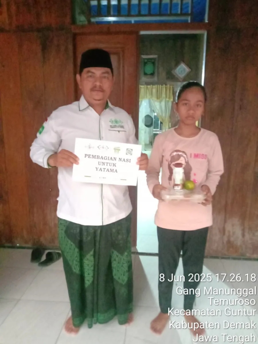 LAZISNU Demak Bagikan Makanan Bergizi Untuk 700 Yatama, Ketua : Semoga Terus Berdampak Positif