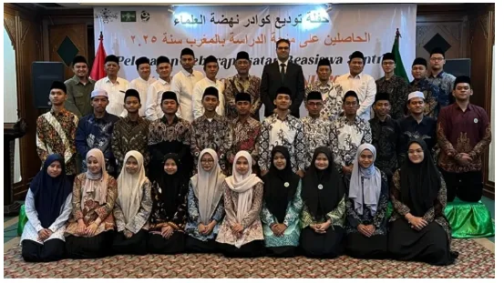Rabithah Ma’ahid Islamiyah (RMI) Lepas Santri Peraih Beasiswa Kuliah di Maroko