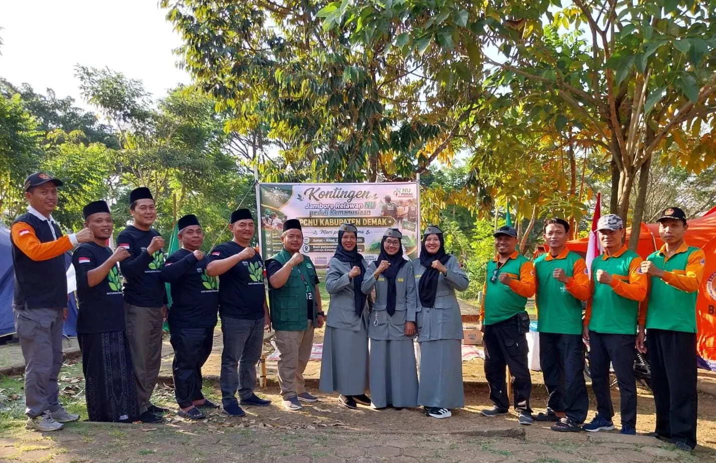 Tim Relawan NU Peduli PCNU Demak Ikuti Jambore Relawan NU Peduli Kemanusiaan se-Jawa Tengah