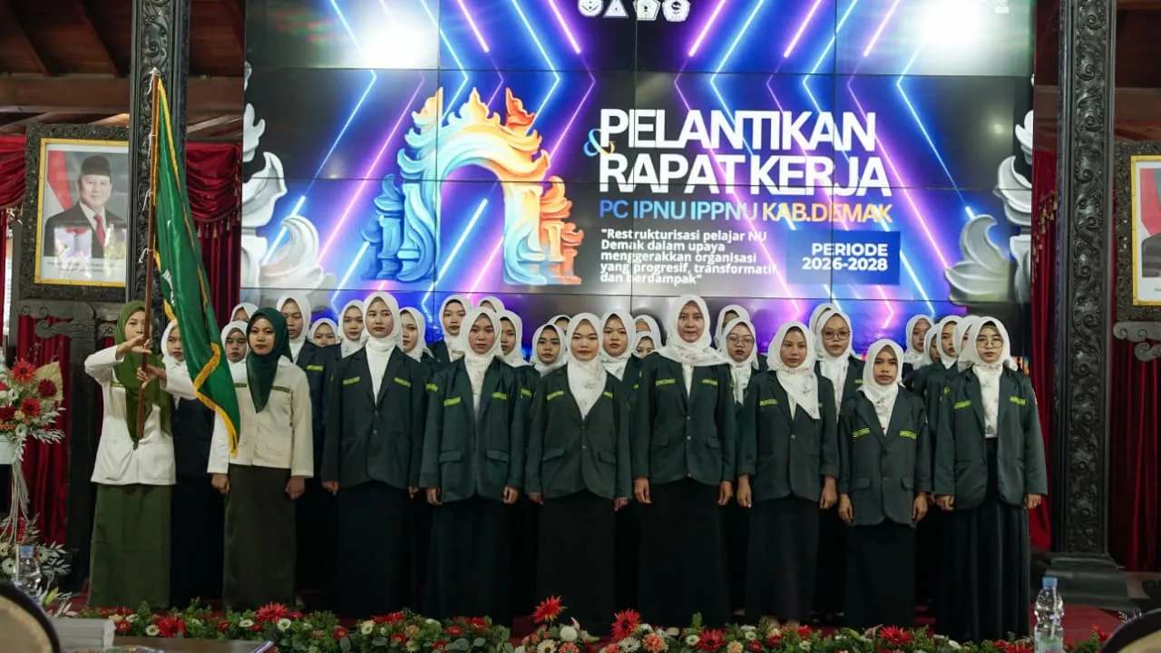 Resmi Dilantik, PC IPNU-IPPNU Demak 2026-2028 Siap Wujudkan Organisasi Progresif dan Berdampak
