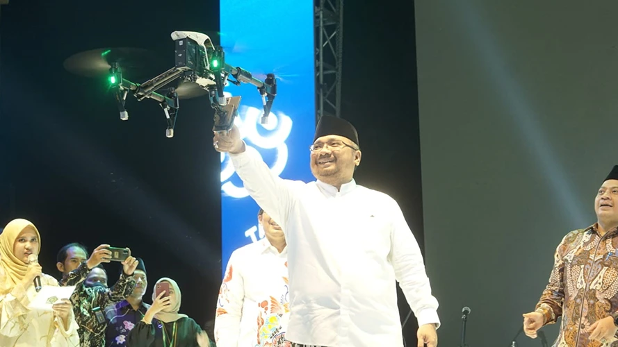 Menteri Agama hadiri Peluncurkan Peringatan Hari Santri 2022 Di UIN KH Abdurohman Wahid Pekalongan