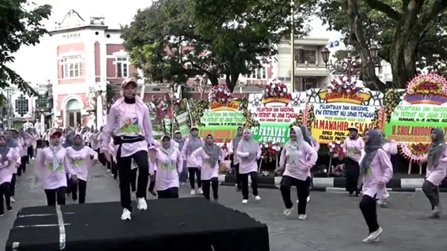 Fatayat NU Jateng Luncurkan Senam Gesit Untuk Jaga Kebugaran