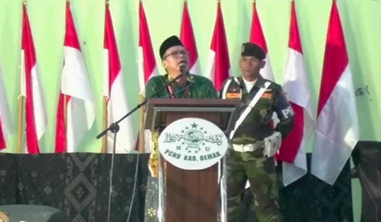 KH Aminudin dan KH Zaenal Arifin Ma'shoem Kembali Pimpin PCNU Kabupaten Demak
