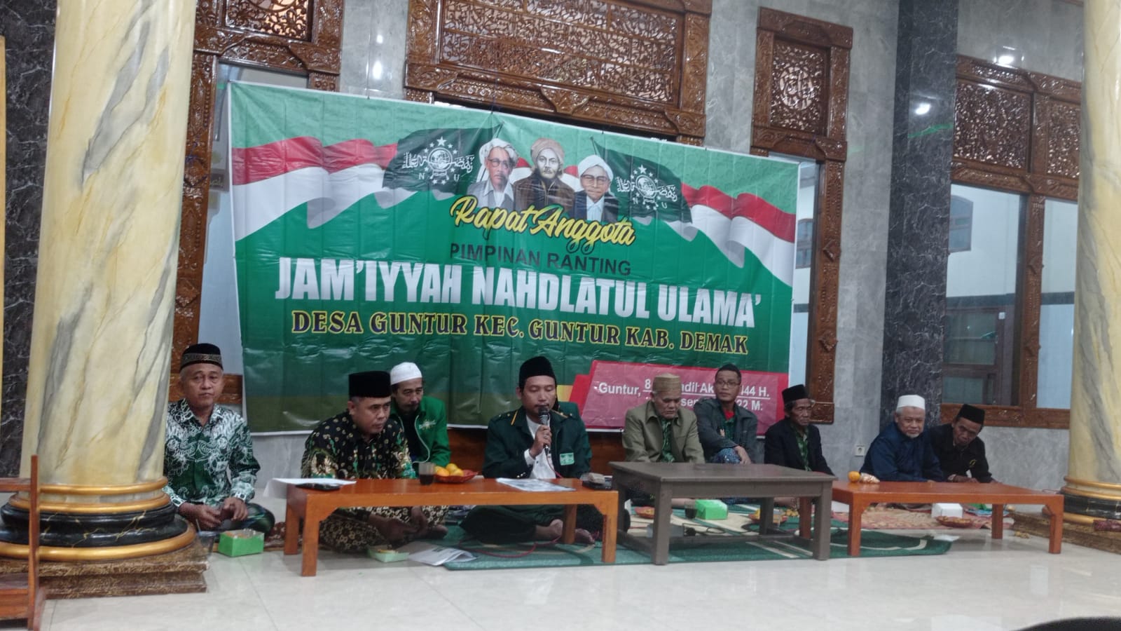 Duet, KH Baidlowi Dan K Ali Mursidi Terpilih Kembali Pimpin NU Ranting Guntur
