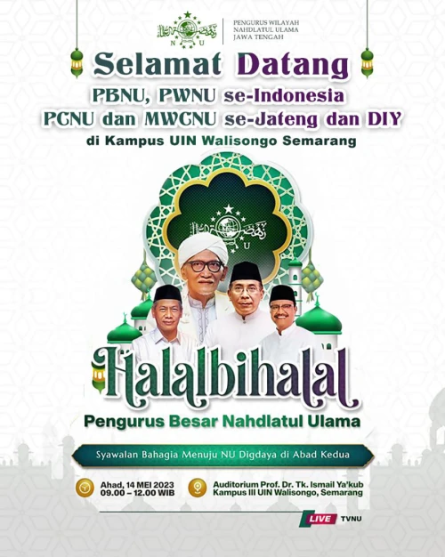 PBNU Tunjuk PWNU Jateng Jadi Tuan Rumah Halal Bihalal Nasional