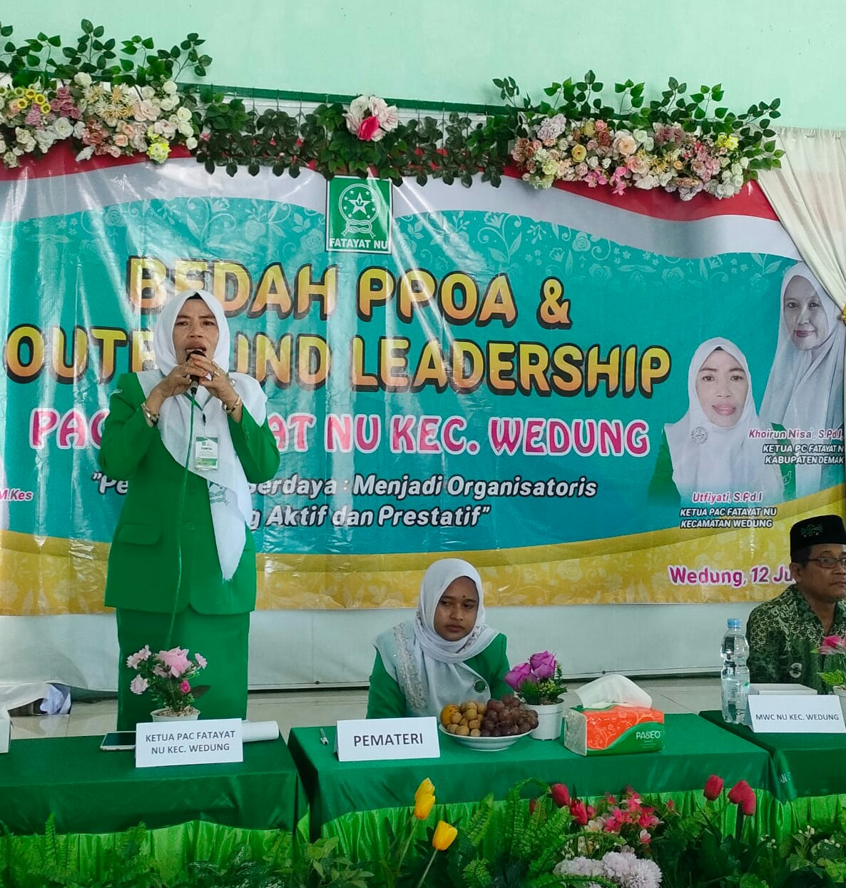 PAC Fatayat NU Wedung Bedah Pedoman Pelaksanaan Organisasi dan Administrasi Dan Outbond Leadhersip