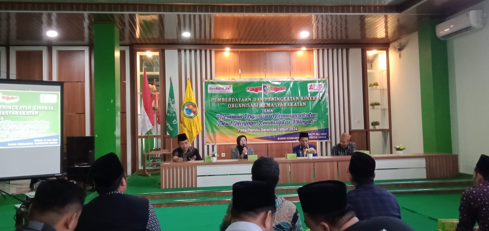 Kesbangpol Demak Berharap IKA-PMII Menjadi Garda Terdepan Jaga Kondusifitas Pemilu 2024