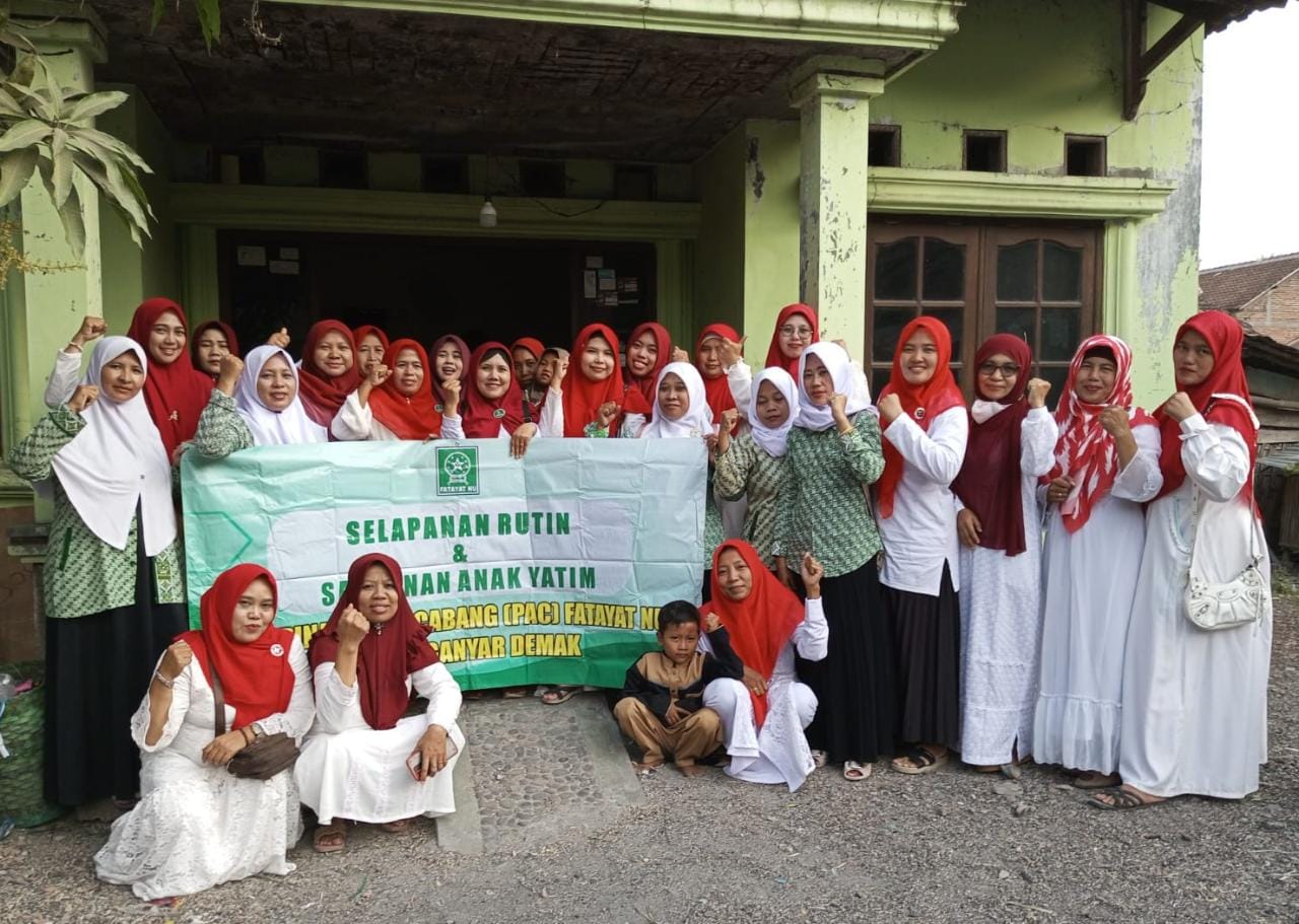 Meriahkan HUT Kemerdekaan RI Ke-78, Fatayat NU Karanganyar Demak Gelar Tahlil Kebangsaan dan Santunan Yatim