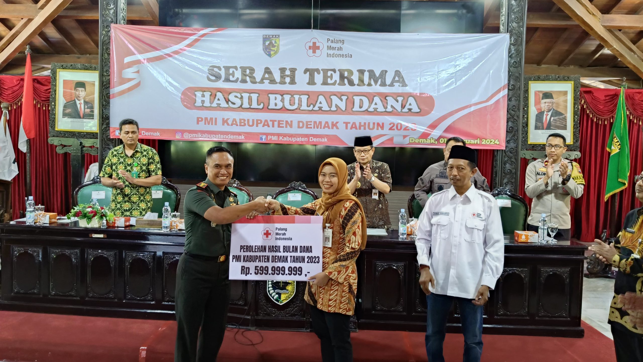 Masyarakat Demak Beri Dukungan Besar untuk PMI, Dandim: Ini Wujud Kemanusiaan yang Tinggi
