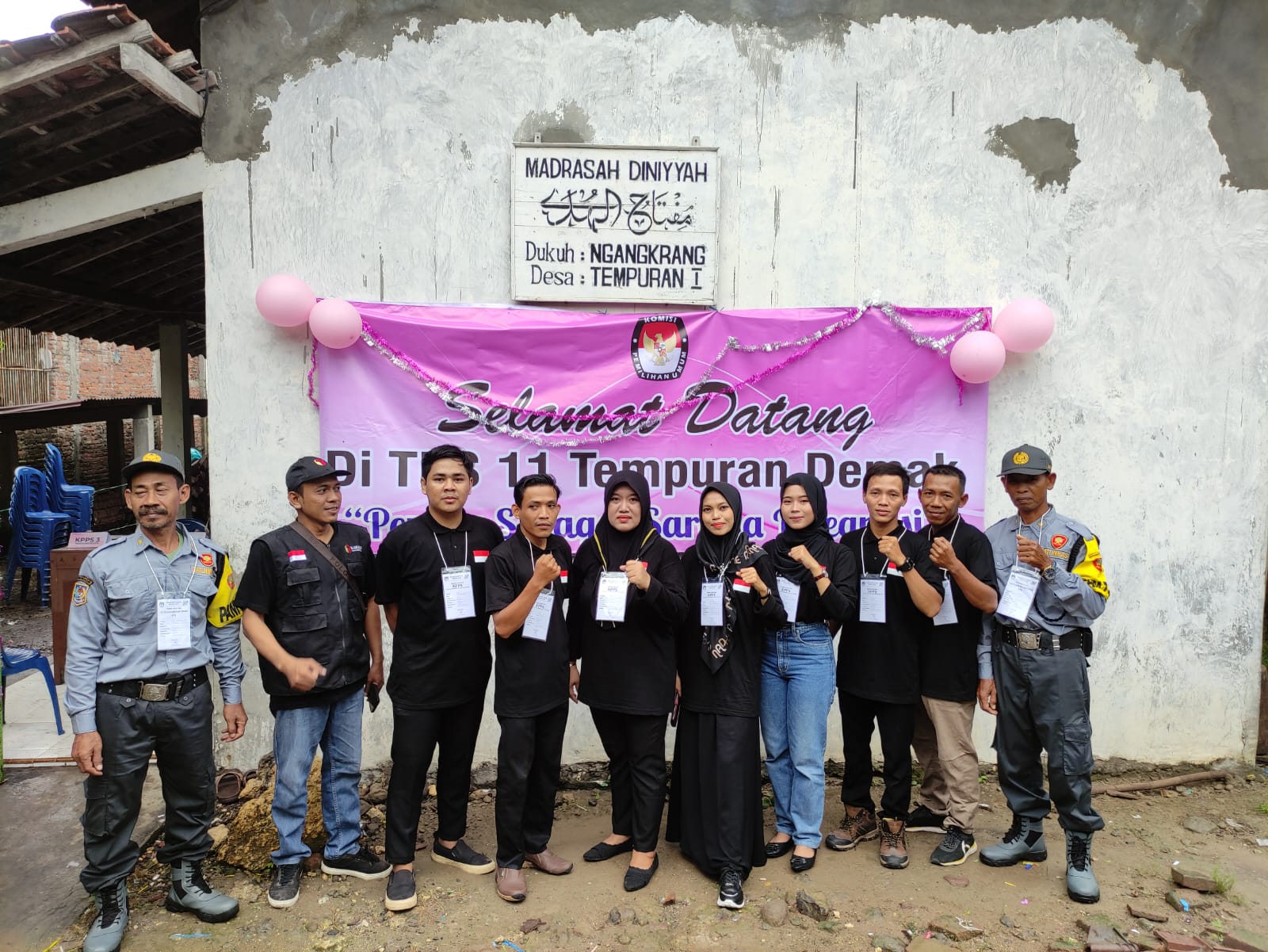 Pemilu 2024; KPPS Desa Tempuran Di dominasi Generasi Mileneal