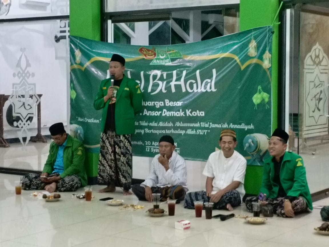 Kokohkan Silaturahmi, PAC GP Ansor Demak Gelar Halal Bihalal